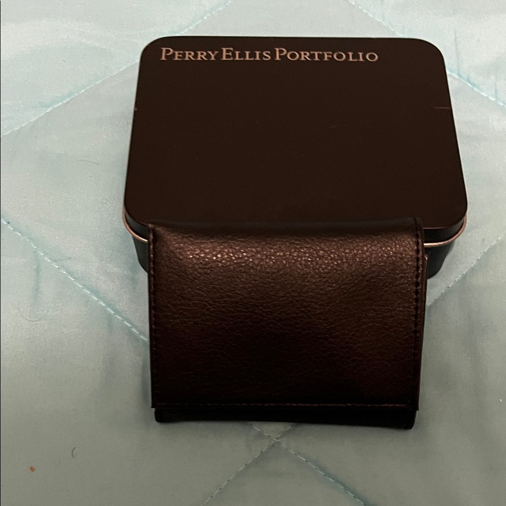 Perry Ellis Black Leather Wallet